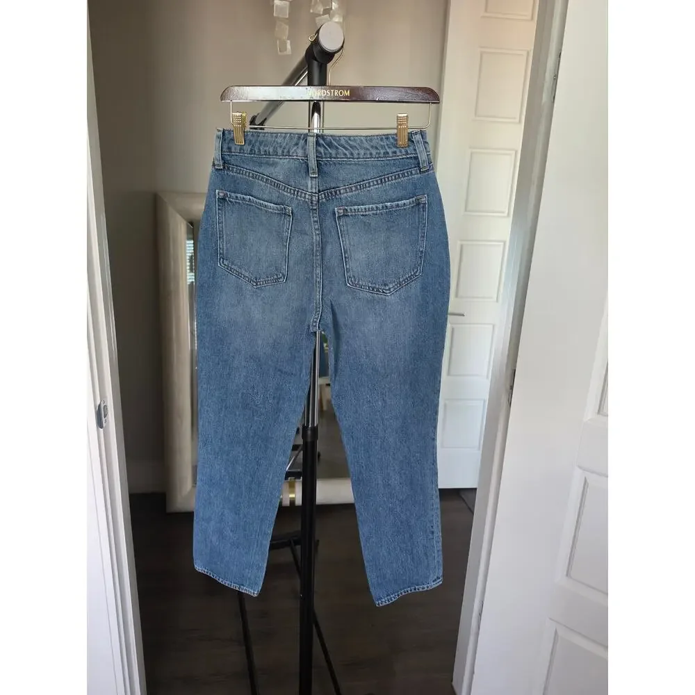 Old Navy High Rise Straight Blue Jeans Size 4 - Picture 4 of 6